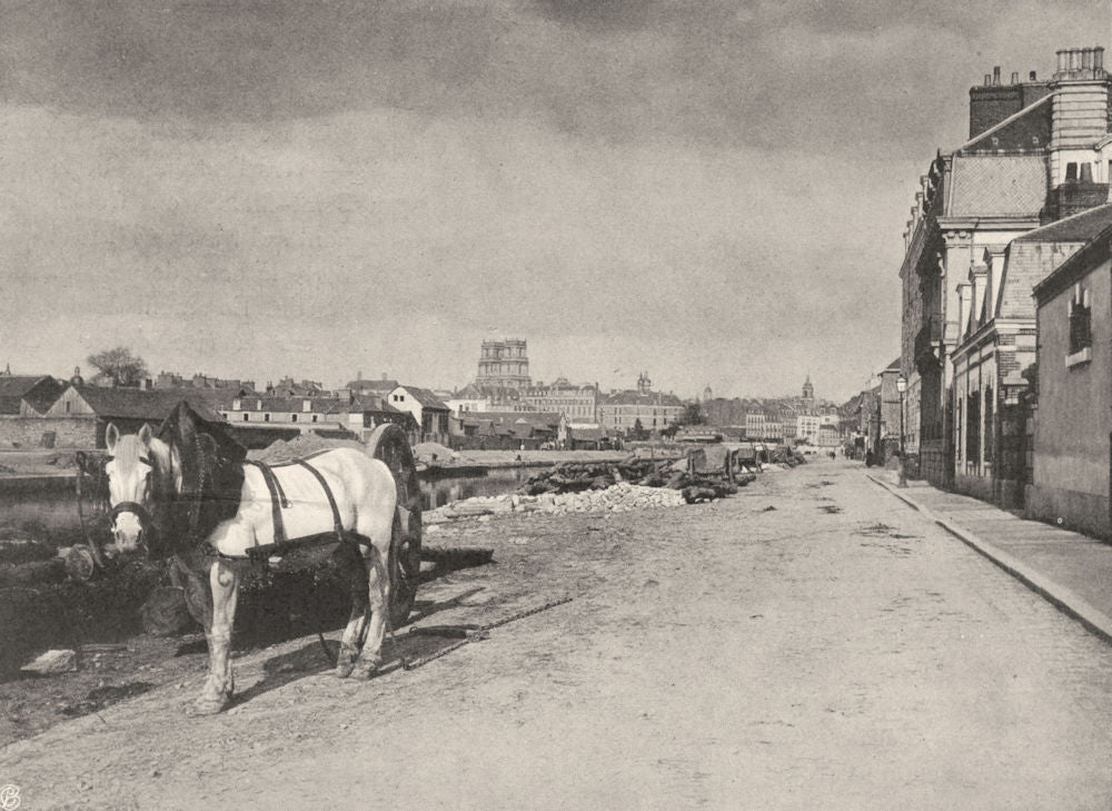 ILLE-ET-VILAINE. Vue générale de Rennes 1902 old antique vintage print picture